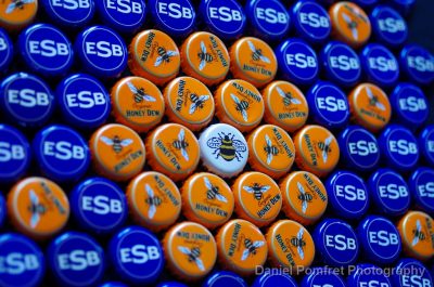 E.S.Bees (Fullers beer bottle tops, ESB, Honey Dew)