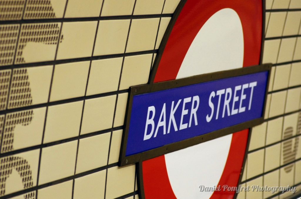 London Underground, Baker Street, Tube Station Sign, 8226