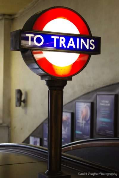 London Underground Station Sign To Train_17723