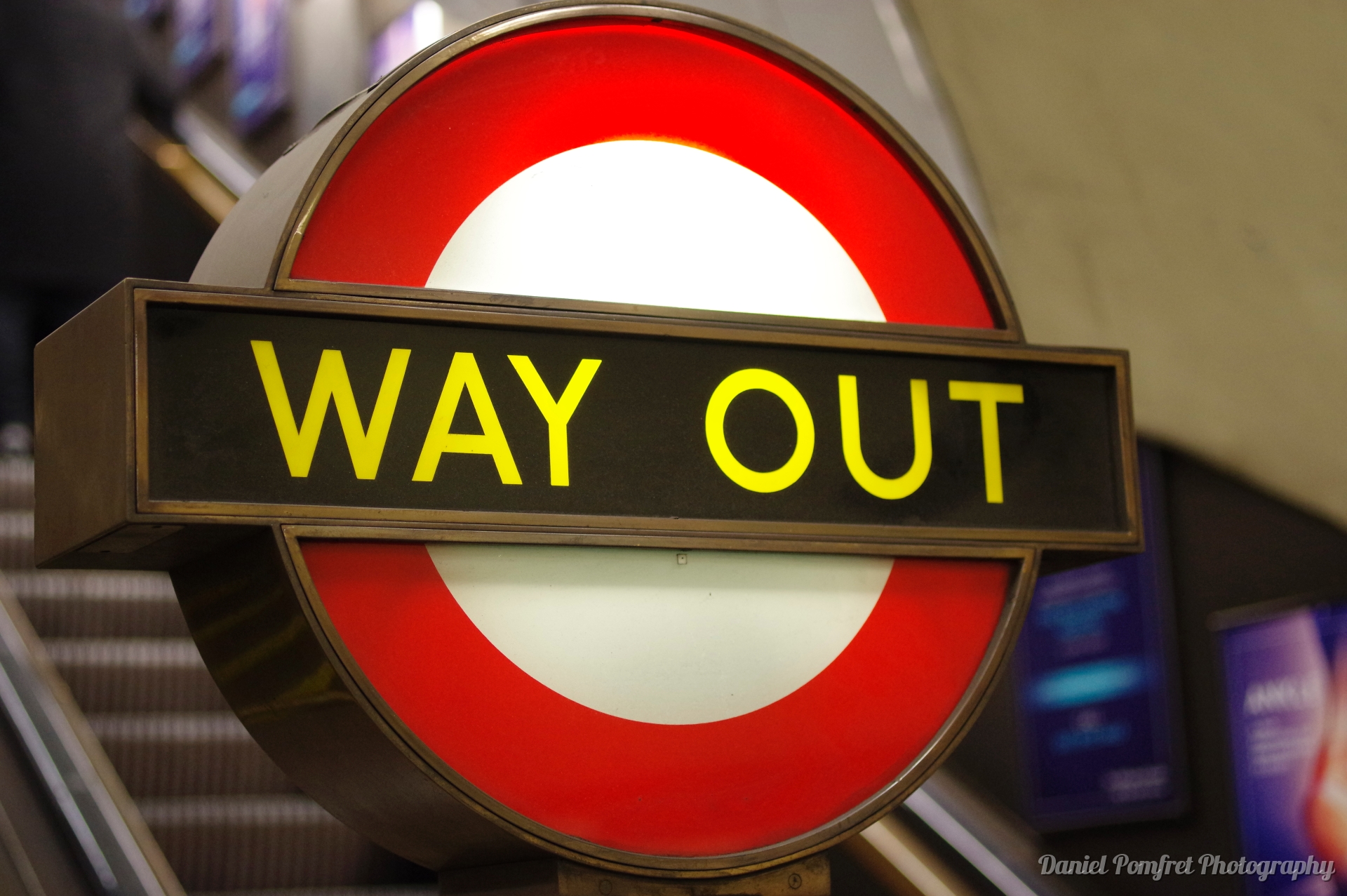 London Underground Station, Way Out Sign_17701