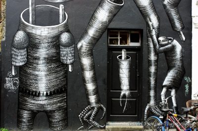 Phlegm, Street Art, graffiti, Brick Lane, London
