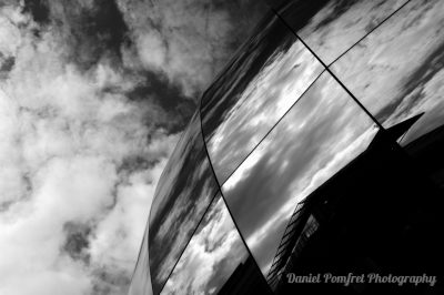 Planetarium building, Bristol, watershed harbour, B&W, 011