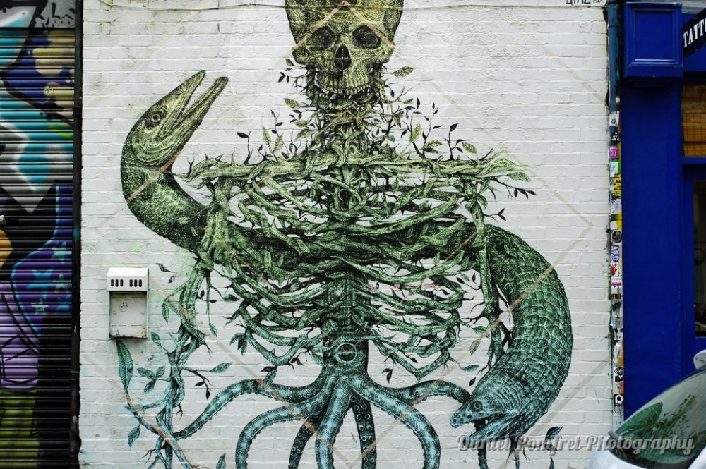 Street Art by Alexis Diaz, Graffiti, Brick Lane, London