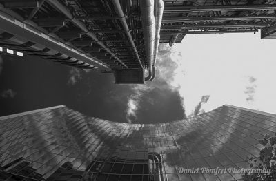 Willis Building & Lloyds Building, London, B&W 2384