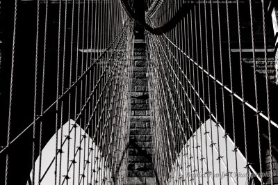 Brooklyn Bridge, New York, Manhattan, B&W, 2010037