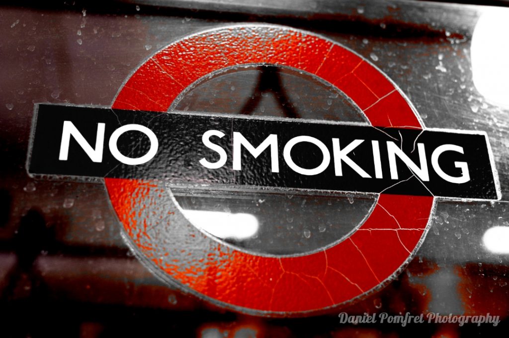 No Smoking Sign, Tube, Underground, London Transport, 2019190